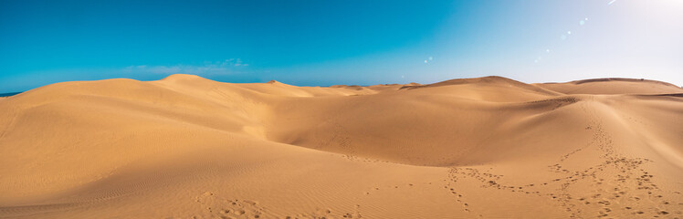 Dunes of Maspalomas, Grand canary, at sunset