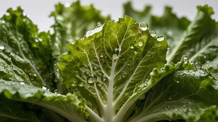 Fresh Green Leafy Lettuce  Healthy and Nutritious Vegetable