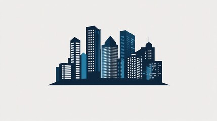 Fototapeta premium Cityscape Silhouette Design (1)