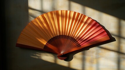 A hand-fan originating from India, crafted from palm leaf, set against a plain white backdrop