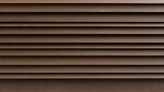 Horizontal brown planks or metal slats creating a textured, linear pattern