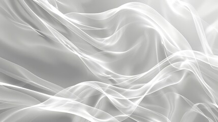 Obraz premium Abstract flowing white fabric