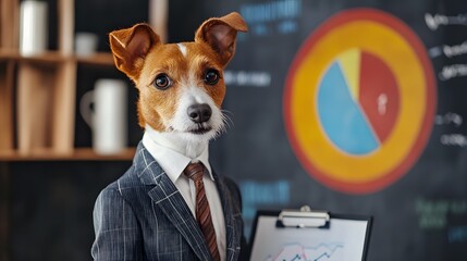 businessman dog