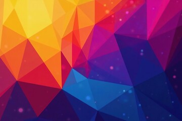 Obraz premium Geometric abstract design with sharp angles and vibrant hues, repeat, minimal