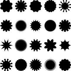 Starburst Shape Collection set design