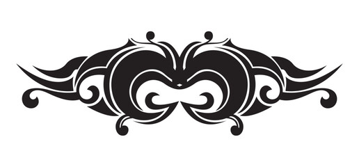 Flat design tribal tattoo