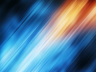 Obraz premium Abstract diagonal streaks of blue and orange