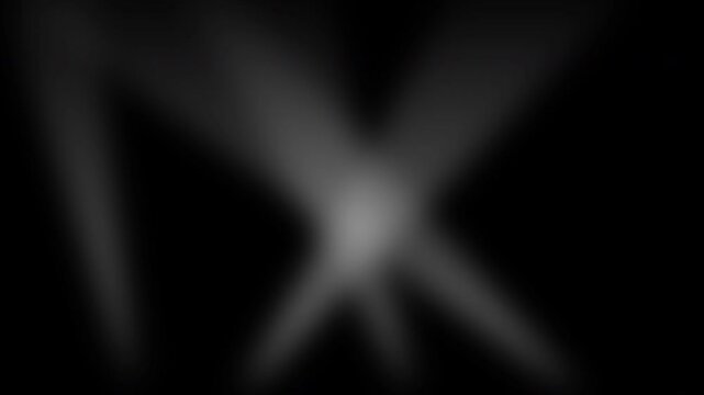 Four searchlights sweeping spotlight with black background that can be removed using Screen blending mode 4K