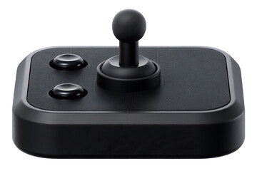 Joystick control black isolated on white background PNG