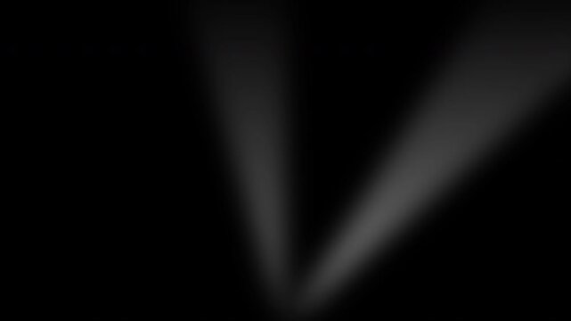 two twin searchlights sweeping spotlights with black background that can be removed using Screen blending mode 4K