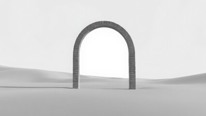 Archway to Nowhere in Pale Sand Dunes