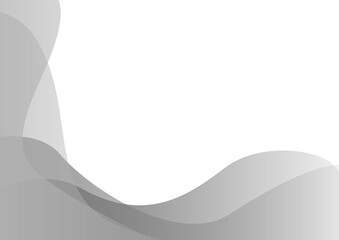 abstract background with white waves isolated on white background