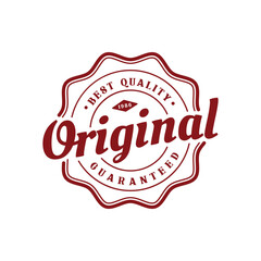 Original rubber stamp seal template design