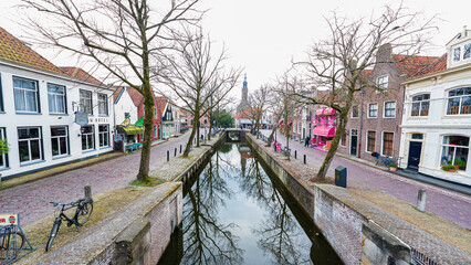 Fototapeta premium Beautiful view of downtown Edam, North Holland Province, Netherlands