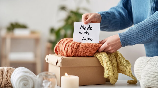 The magic of handmade gifts: wrapping a knitted scarf with love for special occasions