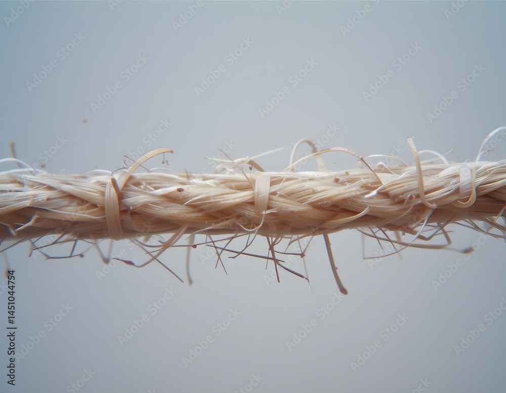 Aufkleber Magnified TFibers. Close-up View Of The Interwoven Strands, Revealing The Intricate Texture Of The Natural Material, Showing A Detailed, Abstract Pattern. A Study In Texture, Providing A