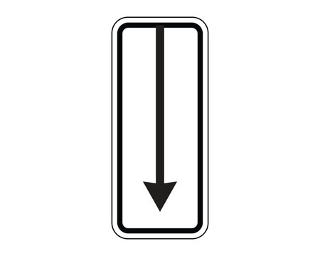 ction Zone Panel with Downward Restriction &ndash; High Quality Vectorial Stock Image