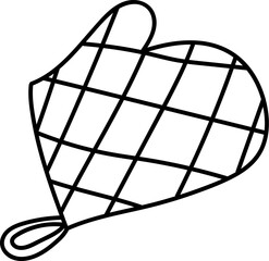 Checkered Oven Mitt Sketch