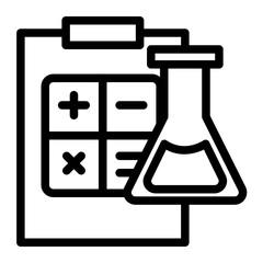 Physics Icon # Learning Pack # Outline Style