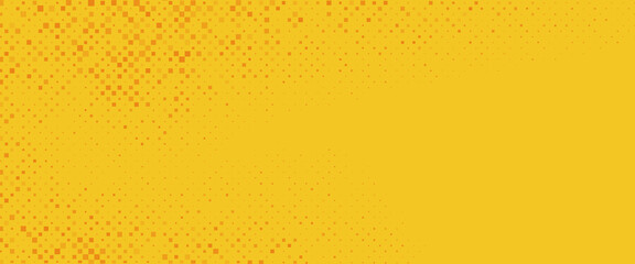 Dots halftone blue yellow color pattern gradient texture with technology digital background. Dots pop art comics with summer background.