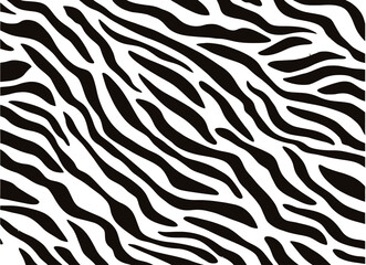 Modern tiger's white and black stripes can be arranged into a seamless pattern for tiling backgrounds