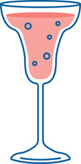 Bubbly Drink in Glass