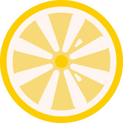 Obraz premium Geometic Lemon Slice Graphic