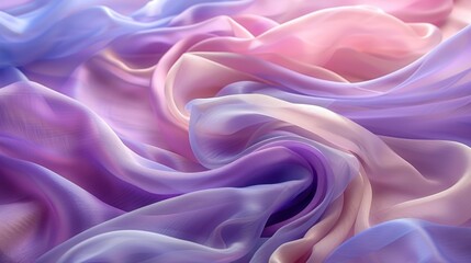 Obraz premium Delicate, flowing fabric in soft pastel hues