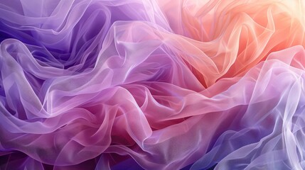 Delicate, flowing fabrics in vibrant hues