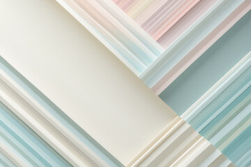 Abstract Pastel Geometric Design Soft Hues and Linear Patterns