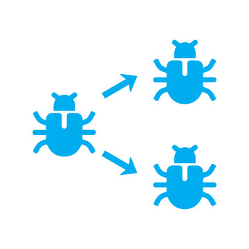 virus polymorphic colored icon