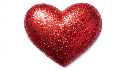 Obraz premium Metallic red nail polish with heart texture on a white background generative ai