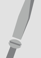Art abstract screwdriver