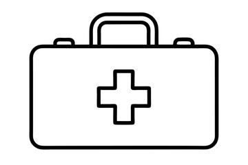 Obraz premium Essential Aid: A meticulously crafted illustration captures the essence of a first aid kit, a symbol of readiness and care for emergencies, offering solace and aid in times of need.