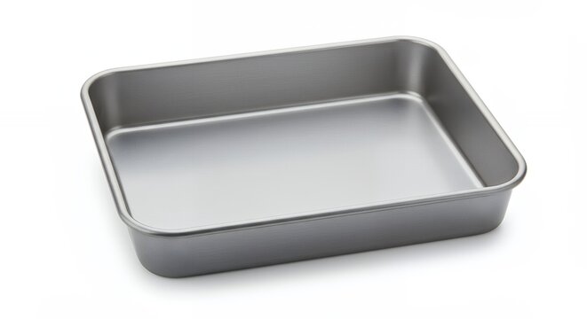 Empty rectangular baking pan