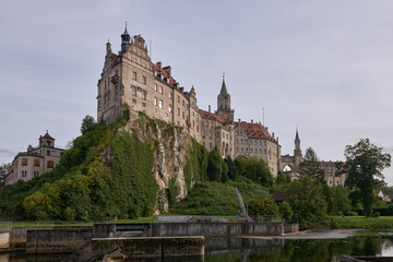 Obraz premium Sigmaringen, Germany - located in the Black Forest, very close to the source of the river Danube, Sigmaringen is famous for its Medieval fortress