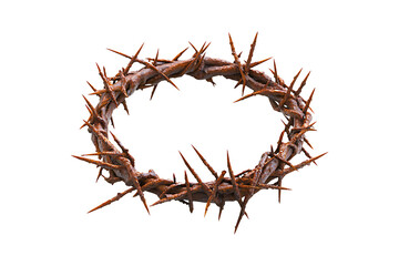 Obraz premium Crown of thorns isolated on transparent background 
