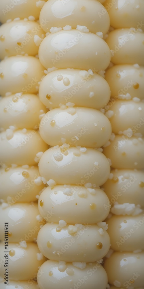 Aufkleber Single Corn Kernel Close-up With Glossy Surface. Macro Image Showing Detail And Texture. Perfect Grain. Food Photography That Highlights Beauty.