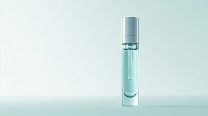 Light Teal Glass Bottle