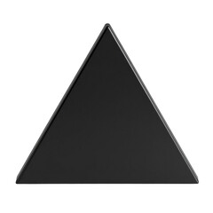 Fototapeta premium Black triangular desk nameplate isolated [Transparent Background PNG].