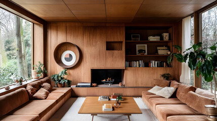 Mid-Century Modern Living Room Design
