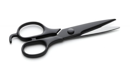 Obraz premium Black scissors isolated on white background