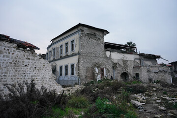 Damaged building in Antakya, Hatay after 6 February 2023 Earthquakes