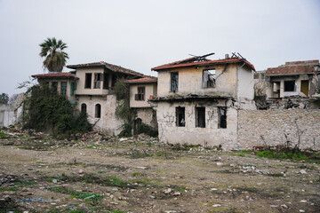 Damaged building in Antakya, Hatay after 6 February 2023 Earthquakes
