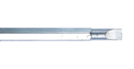stainless steel wrench isolated