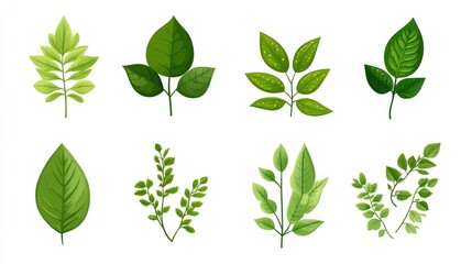 Colorful Leaf Illustrations