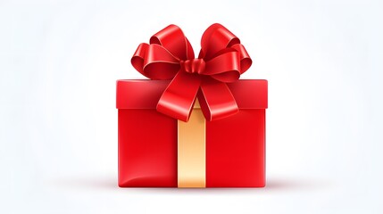 Fototapeta premium Professional Illustration of a Giftbox on White Background for Greeting Cards and Gift Ideas