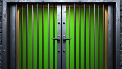 Exploring the mysterious green door in an abandoned location captivating image of architecture intriguing environment unique perspective on secrets