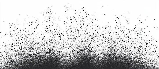 Monochromatic explosion of fine particles creating gradient visual effect