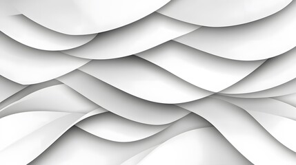 Abstract White Wave Layers Background Design
